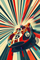 Classic Car Racing Wall Art