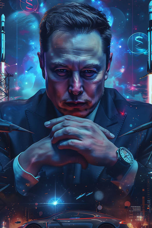 3D Image of Elon Musk Wall Art - beink online art store