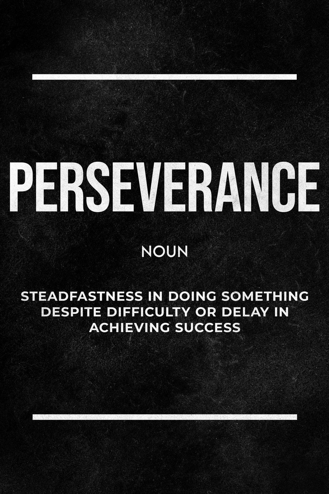 Perseverance Definition Motivational Wall Art - beink online art store