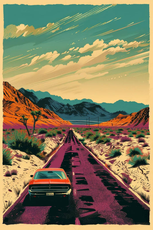 Desert Highway Wall Art - beink online art store