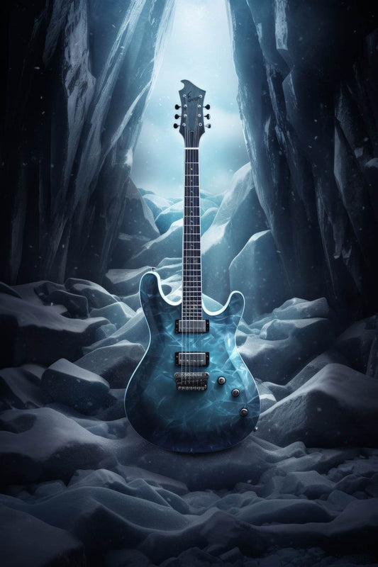Ice Age Violin Wall Art - beink online art store