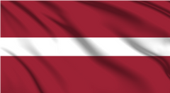 Latvia National Flag Wall Art