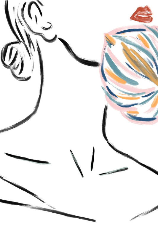 Painting of A Woman's Neck Wall Art - beink online art store
