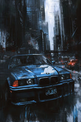 BMW M3  Dark Canvas Wall Art