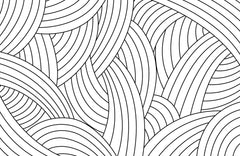 Seamless Black and White Pattern Abstract Wall Art