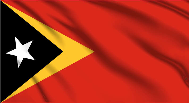 East Timor National Flag Wall Art - beink online art store