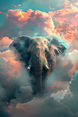 Painting of Fantasy Elephant Wall Art