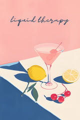 Lemon Espresso Cocktail Wall Art