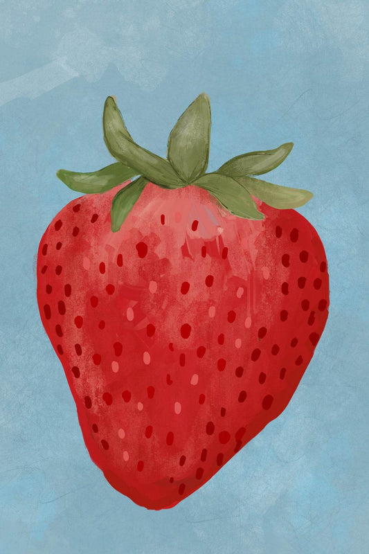 Strawberry Painting Wall Art - beink online art store