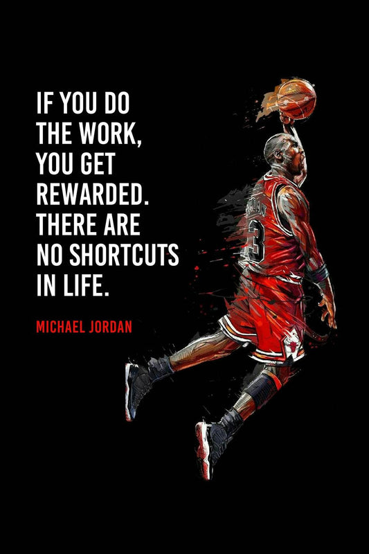 Micheal Jordan Motivational Quote Wall Art - beink online art store