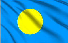 Palau National Flag Wall Art