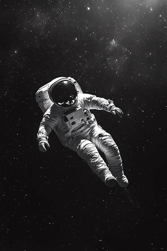 Astronaut Floating in Space Wall Art - beink online art store