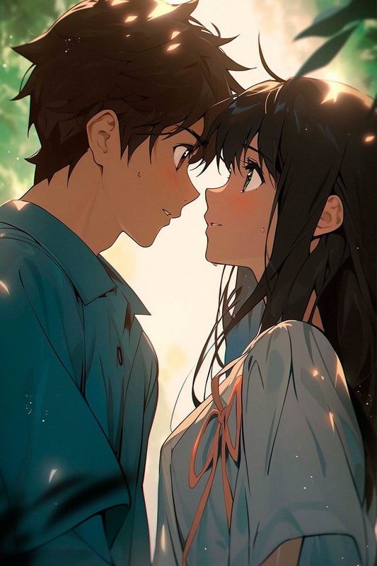 Beautiful Anime couple Wall Art - beink online art store