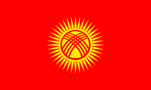 Kyrgyzstan National Flag Wall Art - beink online art store