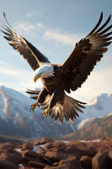 Bald Eagle Wild View Wall Art - beink online art store