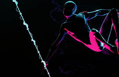 Spider Man NEON  Miles Morales Gaming Wall Art