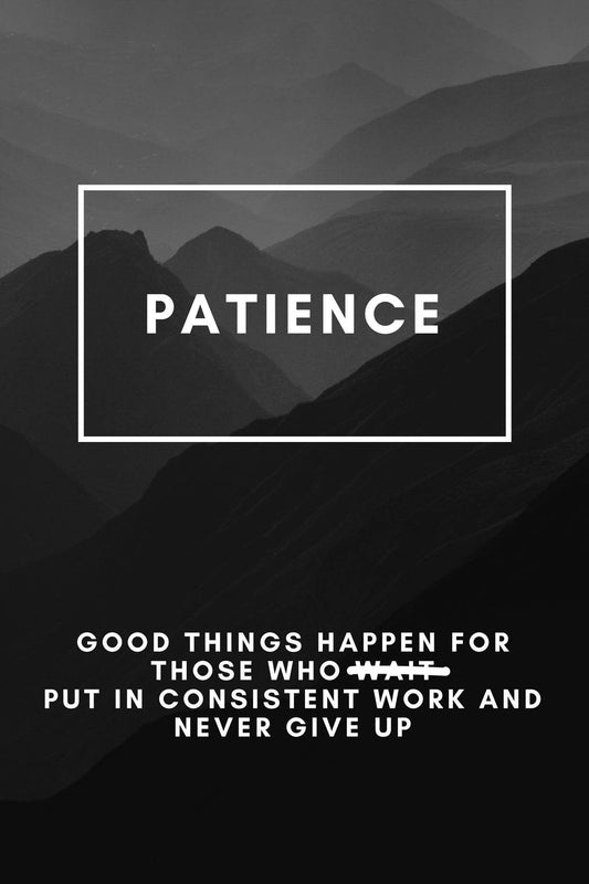 Patience Definition Motivational Wall Art - beink online art store