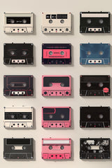 Retro Cassette Tapes Wall Art