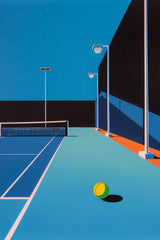 Tennis Court Art Print - beink online art store