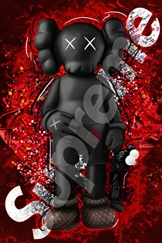 Supreme Kaws Wall Art - beink online art store