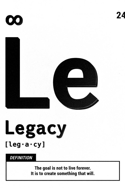 Legacy Definition Motivational Wall Art - beink online art store