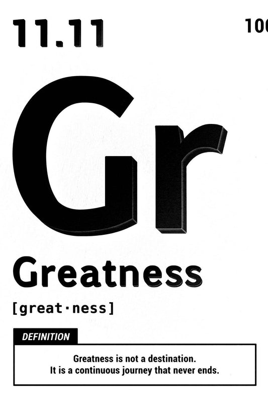 11.11 Greatness Motivational Wall Art - beink online art store