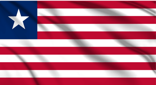 Liberia National Flag Wall Art - beink online art store