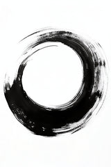 Black Inked Circle Modern Wall Art