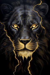 Panther with Golden Eyes Wall Art - beink online art store