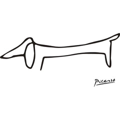 Dachshund Dog Illustration Modern Wall Art