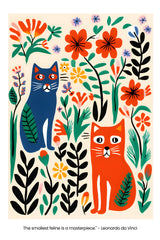 Cats in The Garden Painting