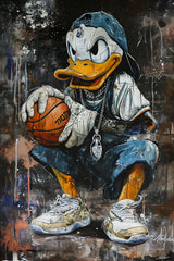 Basketball  Streetwise  Donald  Duck Wall Art