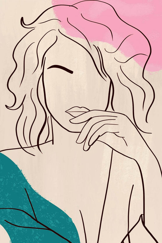 Painting A Woman Without A Face Wall Art - beink online art store