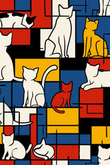 The Mondrian Cats by Tobe Fonseca