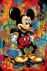 Watecolor Mickey Mouse Wall Art