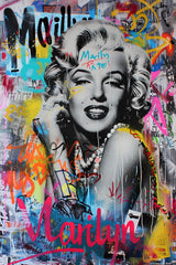 Marilyn Graffiti Wall Art