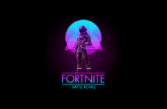 FORTNITE Cool Neon  Gaming Wall Art