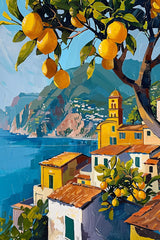 Painting Lemon Tree On The Island