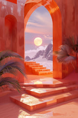 Lunar Portal - Arch with Gateway Wall Art