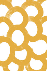 Yellow Contiguous Circles Wall Art