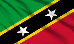 Saint Kitts and Nevis National Flag Wall Art