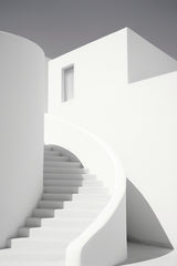 White Walkway Arch Wall Art