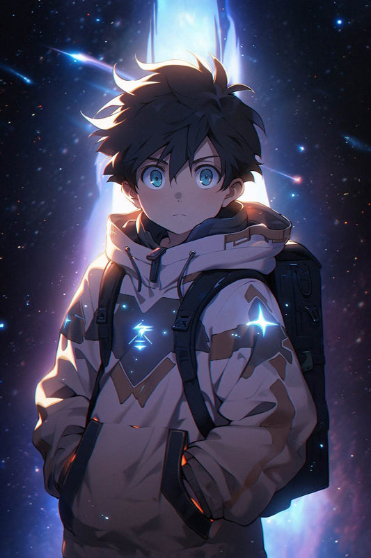 Anime Boy In Space Wall Art - beink online art store