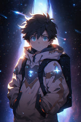 Anime Boy In Space  Wall Art