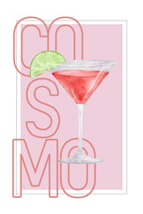 Cosmo Cocktail Wall Art