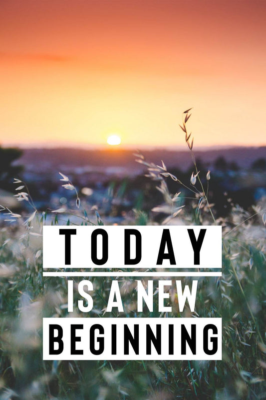 New Beginning Motivational Wall Art - beink online art store