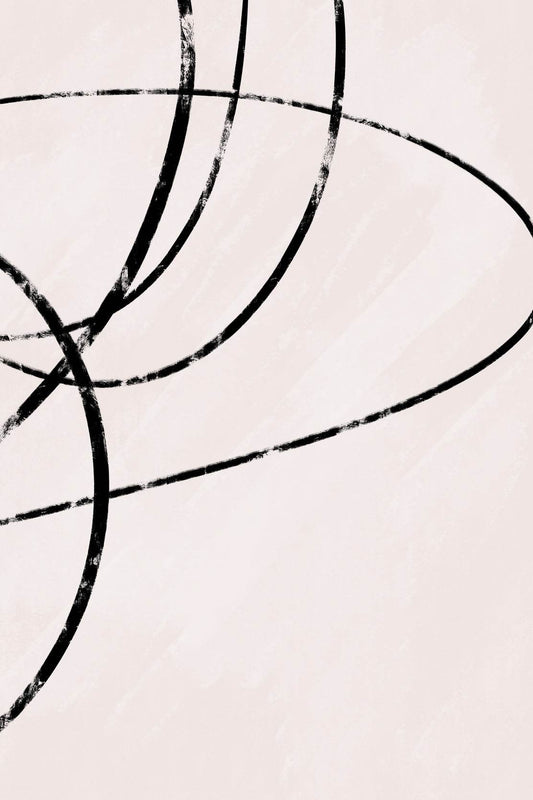 Abstract Oval Lines Wall Art - beink online art store