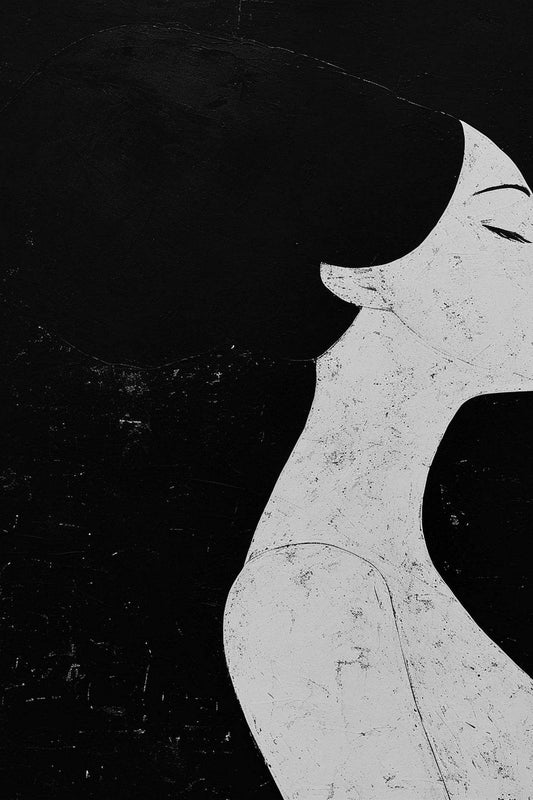 Black and White Women Elegance Wall Art - beink online art store