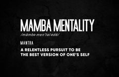 Mamba Mentality Motivational Wall Art