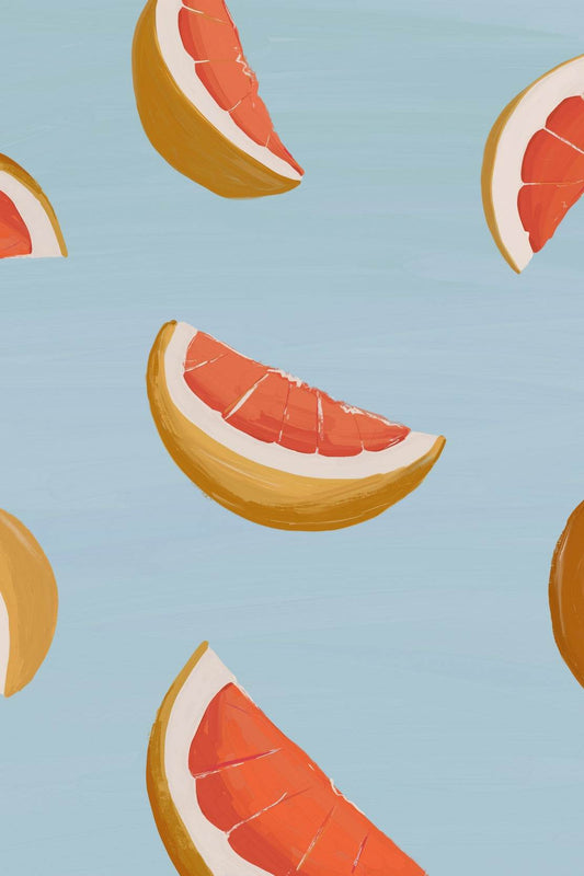 Drawing Orange Slices Wall Art - beink online art store